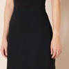 Amazon Essentials Women’s Ponte Pull-On Mini Length A-Line Skirt(Black)