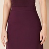 Amazon Essentials Women’s Ponte Pull-On Mini Length A-Line Skirt(Burgundy)
