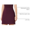 Amazon Essentials Women’s Ponte Pull-On Mini Length A-Line Skirt(Burgundy)