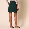 Amazon Essentials Women’s Ponte Pull-On Mini Length A-Line Skirt(Dark Green)