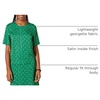 Amazon Essentials Women’s Regular-Fit Georgette Short Sleeve Top(Green White Floral)