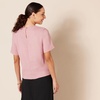 Amazon Essentials Women’s Regular-Fit Georgette Short Sleeve Top(Mauve)