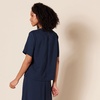 Amazon Essentials Women’s Regular-Fit Georgette Short Sleeve Top(Navy)