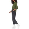 Amazon Essentials Women’s Regular-Fit Long Sleeve Satin Button Down Blouse, Dressy Collared Shirt(Dark Olive)