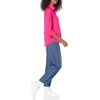 Amazon Essentials Women’s Regular-Fit Long Sleeve Satin Button Down Blouse, Dressy Collared Shirt(Neon Pink)