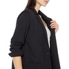 Amazon Essentials Women’s Relaxed-Fit Soft Ponte Blazer(Black)