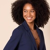 Amazon Essentials Women’s Relaxed-Fit Soft Ponte Blazer(Navy)