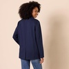 Amazon Essentials Women’s Relaxed-Fit Soft Ponte Blazer(Navy)