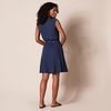 Amazon Essentials Women’s Sleeveless Summer Shirtdress, Relaxed-Fit Woven Lightweight Dress, Knee Length(Navy)