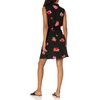 Amazon Essentials Women’s Sleeveless Summer Shirtdress, Relaxed-Fit Woven Lightweight Dress, Knee Length(Pink and Black Floral)