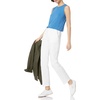 Amazon Essentials Women’s Slim Fit Straight Leg Stretch Twill Chino Pant(Bright White)