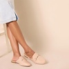Amazon Essentials Women’s Slip-on Backless Buckle Mule Loafer, Beige Crocodile Leather(Beige Crocodile)