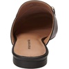 Amazon Essentials Women’s Slip-on Backless Buckle Mule Loafer, Beige Crocodile Leather(Black)