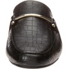 Amazon Essentials Women’s Slip-on Backless Buckle Mule Loafer, Beige Crocodile Leather(Black Crocodile Print)