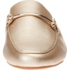 Amazon Essentials Women’s Slip-on Backless Buckle Mule Loafer, Beige Crocodile Leather(Gold)