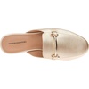 Amazon Essentials Women’s Slip-on Backless Buckle Mule Loafer, Beige Crocodile Leather(Gold)