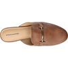 Amazon Essentials Women’s Slip-on Backless Buckle Mule Loafer, Beige Crocodile Leather(Tan)