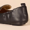 Amazon Essentials Women’s Square Toe Soft Slip-On Loafer(Black Faux Leather)