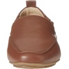 Amazon Essentials Women’s Square Toe Soft Slip-On Loafer(Chestnut Brown Faux Leather)