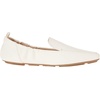 Amazon Essentials Women’s Square Toe Soft Slip-On Loafer(Ecru Faux Leather)