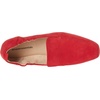 Amazon Essentials Women’s Square Toe Soft Slip-On Loafer(Red Microsuede)