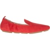 Amazon Essentials Women’s Square Toe Soft Slip-On Loafer(Red Microsuede)