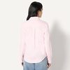 Amazon Essentials Women’s Stretch Poplin Button-Up Dress Shirt(Light Pink)