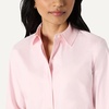 Amazon Essentials Women’s Stretch Poplin Button-Up Dress Shirt(Light Pink)