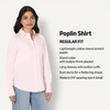 Amazon Essentials Women’s Stretch Poplin Button-Up Dress Shirt(Light Pink)