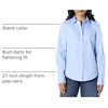 Amazon Essentials Women’s Stretch Poplin Button-Up Dress Shirt(Powder Blue)