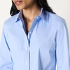 Amazon Essentials Women’s Stretch Poplin Button-Up Dress Shirt(Powder Blue)