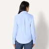 Amazon Essentials Women’s Stretch Poplin Button-Up Dress Shirt(Powder Blue)