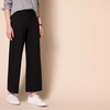 Amazon Essentials Women’s Stretchy Dressy Cropped Wide Leg Pull-On Pants(Black)