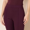 Amazon Essentials Women’s Stretchy Ponte Pull-On High Rise Ankle Length Pant(Burgundy)