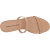 Amazon Essentials Women’s Thin Two Strap Block Heel Sandals with Memory Foam Insole, Non-Slip(Tan)