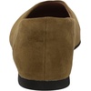 Amazon Essentials womens Comfortable Square-Toe Slip On Ballet Flat(Dark Olive Microsuede)
