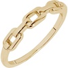 Amazon Essentials Plated Sterling Silver Chain Link Accent Ring(Yellow Gold)