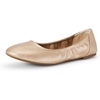 Amazon Essentials Women’s Belice Comfortable Slip-On Ballet Flats Shoes(Rose Gold)