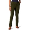 Amazon Essentials Women’s Bi-Stretch Full Length Straight Leg Pant(Black Olive Animal Print)