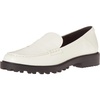Amazon Essentials Women’s Constructed Loafer(Ecru Faux Leather)