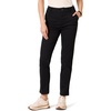Amazon Essentials Women’s High-Rise Slim-Fit Full-Length Straight-Leg Khaki Pant(Black)
