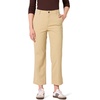 Amazon Essentials Women’s High-Rise Wide Leg Khaki Pant, Stretchy Business Casual(Tan)