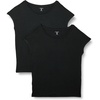 Amazon Essentials Women’s Jersey Regular-Fit Short-Sleeve Boat-Neck Dolman T-Shirt(Black)