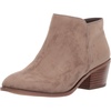 Amazon Essentials Women’s Low Heel Ankle Boots with Side Zipper, Stacked Block Heel(Taupe)