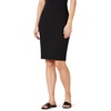 Amazon Essentials Women’s Ponte Pull-On Fitted Pencil Skirt, Business Casual, Everyday Wear(Black)