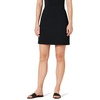 Amazon Essentials Women’s Ponte Pull-On Mini Length A-Line Skirt(Black)