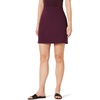 Amazon Essentials Women’s Ponte Pull-On Mini Length A-Line Skirt(Burgundy)