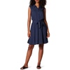 Amazon Essentials Women’s Sleeveless Summer Shirtdress, Relaxed-Fit Woven Lightweight Dress, Knee Length(Navy)