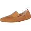 Amazon Essentials Women’s Square Toe Soft Slip-On Loafer(Tan Microsuede)