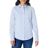 White Blue Mini Stripe